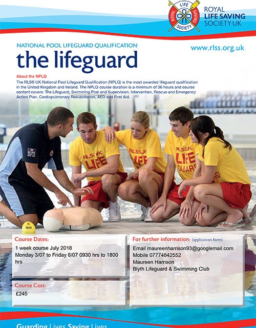Pool Lifeguard, 1 Week Course, July 2018